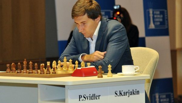 Сергей Карякин победил Петра Свидлера в финал Кубка мира по шахматам в Баку - Sputnik Азербайджан