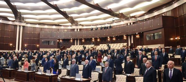 Первое заседание Милли Меджлиса пятого созыва. Архивное фото - Sputnik Азербайджан