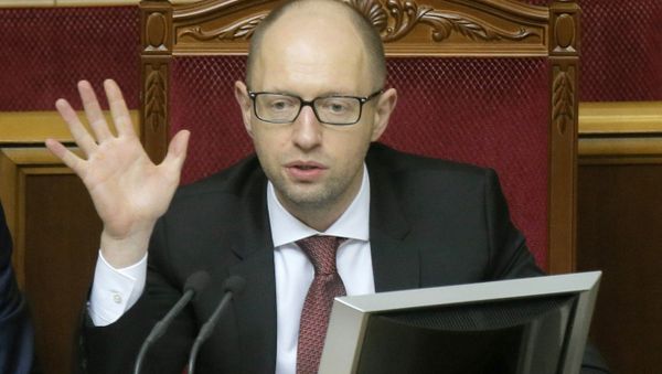 Ukrainian Prime Minister Arseniy Yatsenyuk - Sputnik Азербайджан
