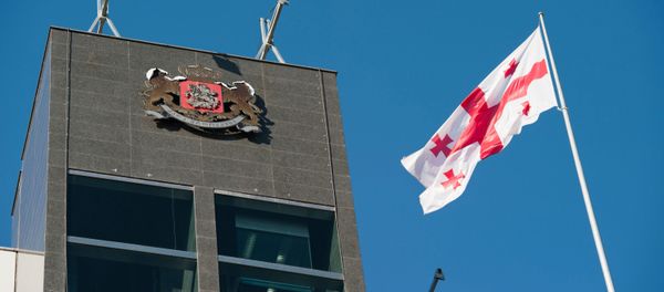 Здание министерства обороны Грузии в Тбилиси - Sputnik Азербайджан