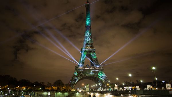 Беспорядки во время протестных экологических акций в Париже - Sputnik Азербайджан