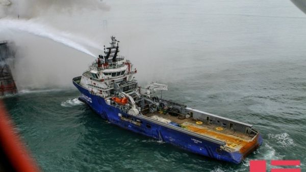 Günəşli yatağında yanğın - Sputnik Азербайджан
