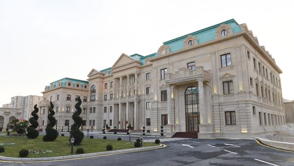 Здание Ветеринарного городка. Фото с сайта Президента АР - Sputnik Азербайджан