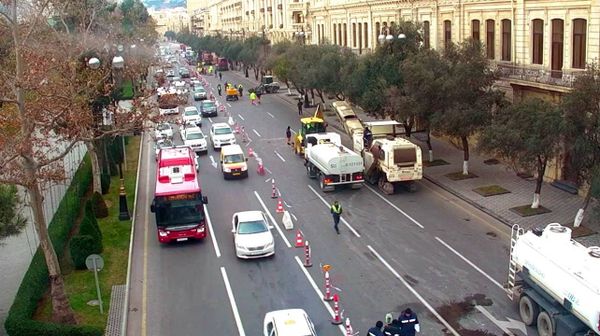 Подготовка к гонкам Формулы 1 в Баку. Фото с сайта NIIM  - Sputnik Азербайджан