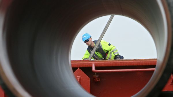Строительство газопровода, фото из архива - Sputnik Азербайджан