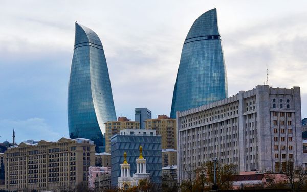 Вид на Flame Towers - Sputnik Азербайджан