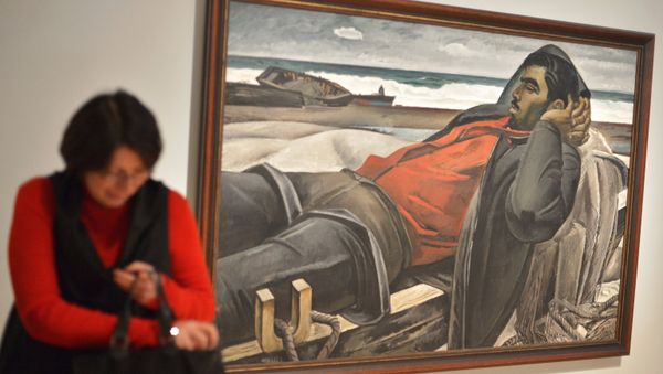 Показ выставки Таир Салахов. Солнце в зените - Sputnik Азербайджан