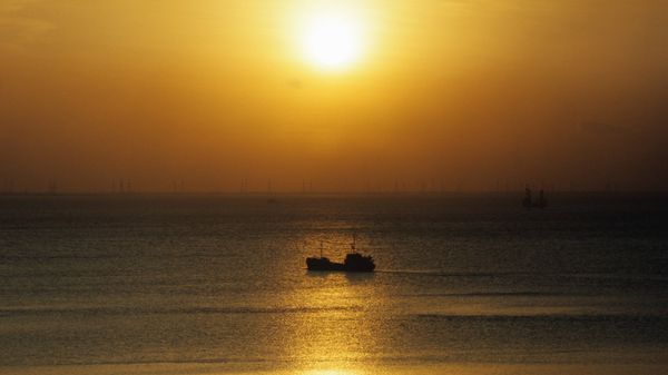 Закат на Каспийском море - Sputnik Азербайджан