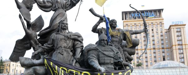Палаточный лагерь на площади Независимости в Киеве. Архивное фото - Sputnik Азербайджан