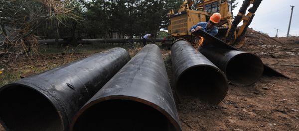 Строительство газопровода. Архивное фото - Sputnik Азербайджан