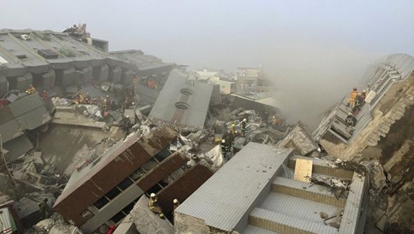 Последствия землетрясения в Тайване. Архивное фото - Sputnik Азербайджан