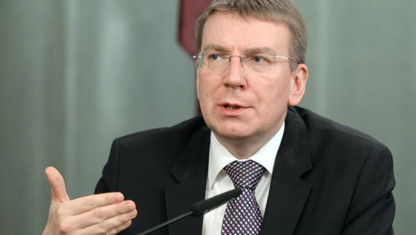 Глава МИД Латвии Эдгар Ринкевич. Архивное фото - Sputnik Азербайджан