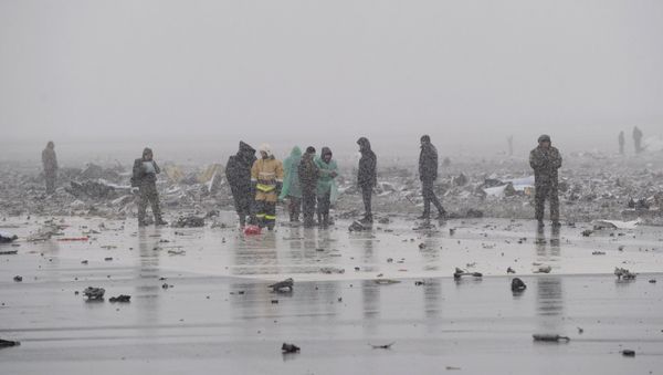 Пассажирский самолет Boeing-737-800 разбился при посадке в аэропорту Ростова-на-Дону - Sputnik Азербайджан
