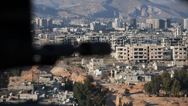 Ситуация в сирийском городе Дамаске - Sputnik Азербайджан