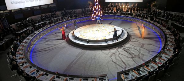 Мировые лидеры, министры и главы международных организаций на открытии сессии Саммита по ядерной безопасности. Архивное фото Мировые лидеры, министры и главы международных организаций на открытии сессии Саммита по ядерной безопасности. Архивное фото - Sputnik Азербайджан