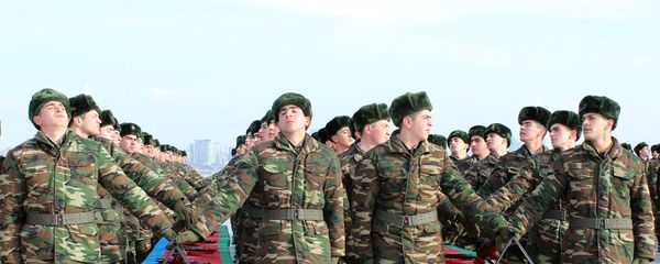 Церемония принесения военной присяги солдатов азербайджанской армии, фото из архива - Sputnik Азербайджан