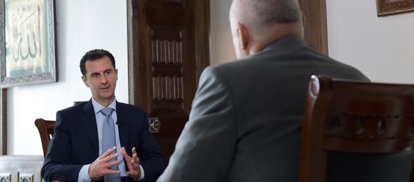 Интервью президента Сирии Б. Асада гендиректору МИА Россия сегодня Д. Киселеву - Sputnik Азербайджан