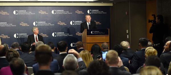 Президент Казахстана Нурсултан Назарбаев выступает перед участниками Саммита по ядерной безопасности в Вашингтоне - Sputnik Азербайджан