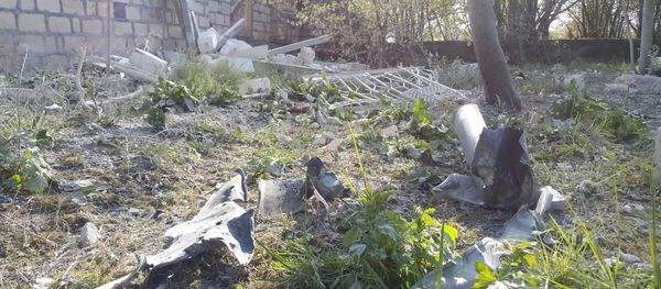 Населенный пункт после обстрела, архивное фото - Sputnik Азербайджан