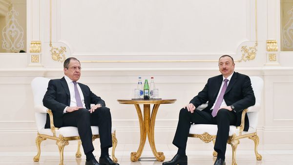 Встреча Президента Ильхама Алиева и главы МИД РФ Сергея Лаврова Встреча Президента Ильхама Алиева и главы МИД РФ Сергея Лаврова - Sputnik Азербайджан
