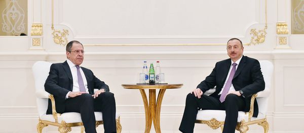 Встреча Президента Ильхама Алиева и главы МИД РФ Сергея Лаврова - Sputnik Азербайджан
