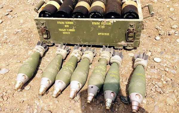 Захваченные вооружения и боеприпасы армянских вооруженных формирований - Sputnik Азербайджан