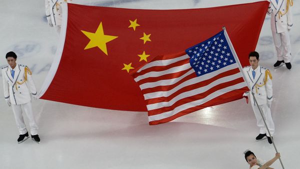 Флаги США и Китая. Архивное фото - Sputnik Азербайджан