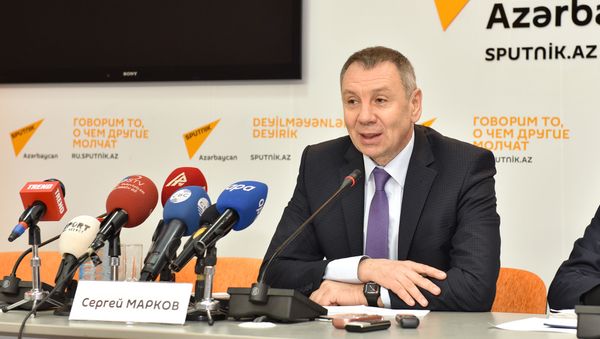 Пресс-конференция члена ОП РФ Сергея Маркова - Sputnik Азербайджан