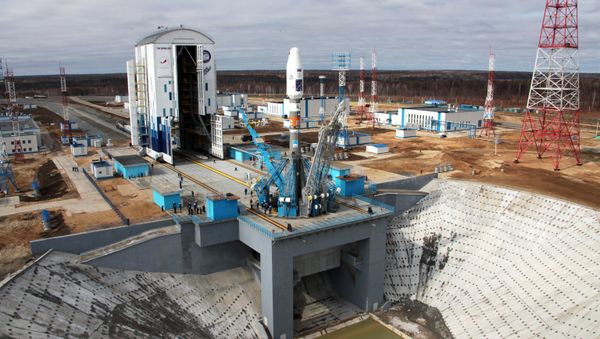 Вывоз ракеты Союз-2.1а с космическими аппаратами на стартовую площадку космодрома Восточный - Sputnik Азербайджан