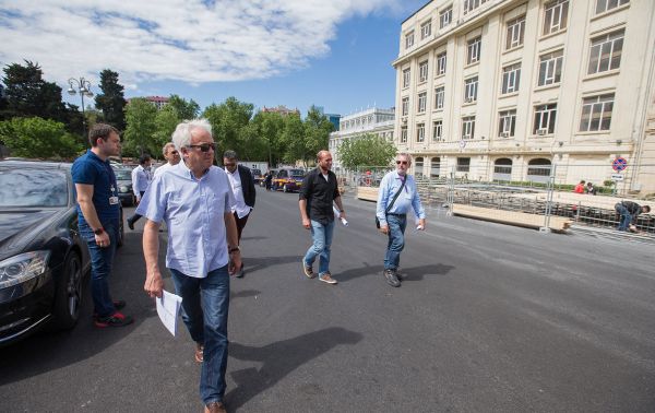 Во время осмотра трассы была произведена оценка качества трека и прилегающих к нему объектов - Sputnik Азербайджан