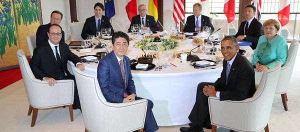 Участники саммита G7 в Японии Участники саммита G7 в Японии - Sputnik Азербайджан