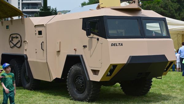 Самоходный миномет создали в Грузии на базе грузового автомобиля - Sputnik Азербайджан
