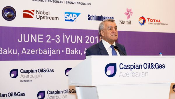 Выступление министра энергетики Натига Алиева в конференции Caspian Oil&Gas-2016 в Баку - Sputnik Азербайджан