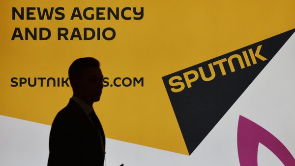 Cтенд международного информационного агентства и радио Sputnik - Sputnik Азербайджан