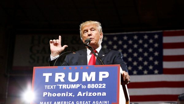 ABŞ prezidentliyinə namizəd Donald Tramp - Sputnik Азербайджан