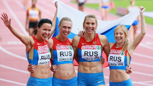 Российская сборная, завоевавшая бронзовую медаль на чемпионате Европы - Sputnik Азербайджан