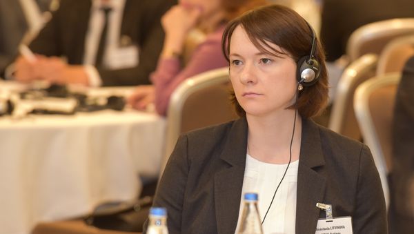 Директор представительства рейтингового агентства Fitch по странам СНГ Анастасия Литвинова - Sputnik Азербайджан