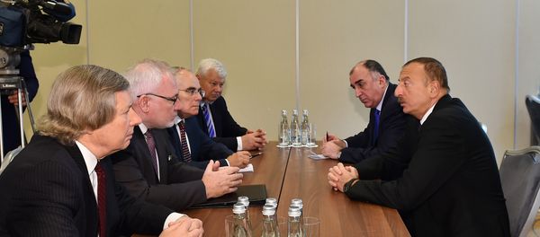 Встреча президента Азербайджана Ильхама Алиева с сопредседателями МГ ОБСЕ - Sputnik Азербайджан