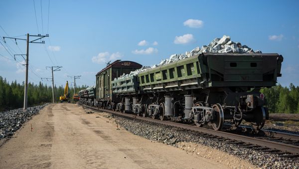 Груженые вагоны, фото из архива - Sputnik Азербайджан