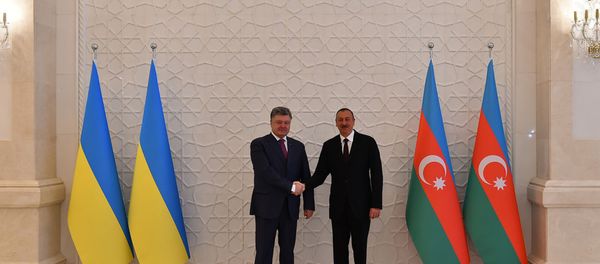 Церемония официальной встречи Президента Украины Петро Порошенко - Sputnik Азербайджан