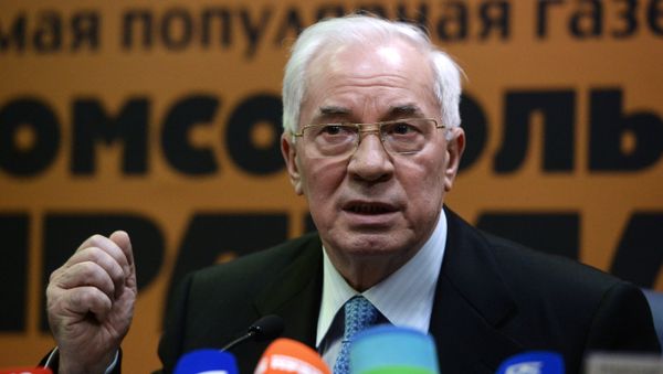 Бывший премьер-министр Украины Николай Азаров. Архивное фото - Sputnik Азербайджан
