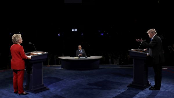 Телевизионные дебаты между Хиллари Клинтон и Дональдом Трампом - Sputnik Азербайджан