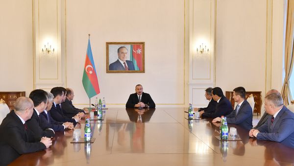 Ильхам Алиев принял участников проходящего в Баку заседания Совета руководителей органов безопасности и спецслужб государств–участников СНГ - Sputnik Азербайджан