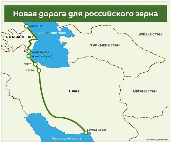 Маршрут транспортировки российского зерна - Sputnik Азербайджан