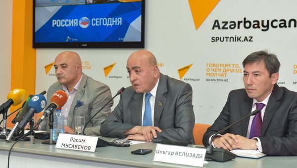 Видеомост Баку - Москва - Ереван - Sputnik Азербайджан