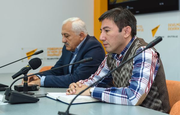 Видеомост Баку-Астана на тему Перспективы азербайджано-казахстанских отношений в Мультимедийном пресс-центре Sputnik Азербайджан - Sputnik Азербайджан