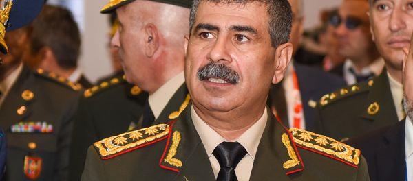 Министр обороны Азербайджан генерал-полковник Закир Гасанов, фото из архива - Sputnik Азербайджан