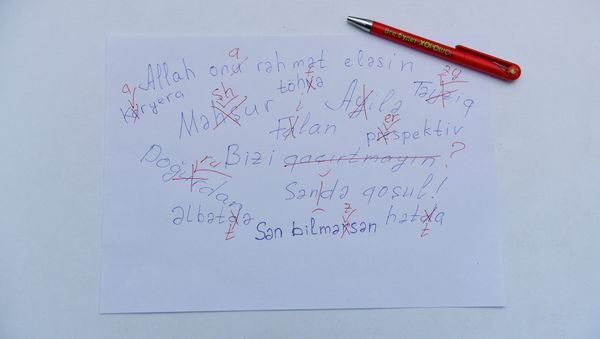 Слова, написанные с грамматическими ошибками - Sputnik Азербайджан