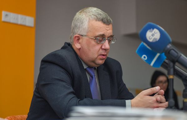 Российский эксперт Олег Кузнецов в Мультимедийном пресс-центре Sputnik Азербайджан - Sputnik Азербайджан