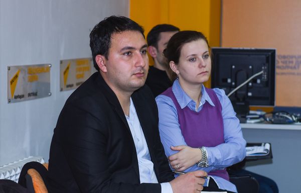 47-е заседание Клуба политологов Южный Кавказ на тему Влияние выборов в США на военно-политическую обстановку в регионе в Мультимедийном пресс-центре Sputnik Азербайджан - Sputnik Азербайджан